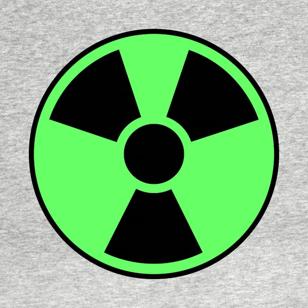 Nuclear radiation sign, nuclear warning symbol - radiation, energy, atomic power by mrsupicku